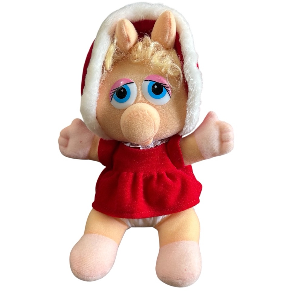 Vintage 1987 Baby Miss Piggy Muppet Babies Plush by Jim Henson / Simon Marketin